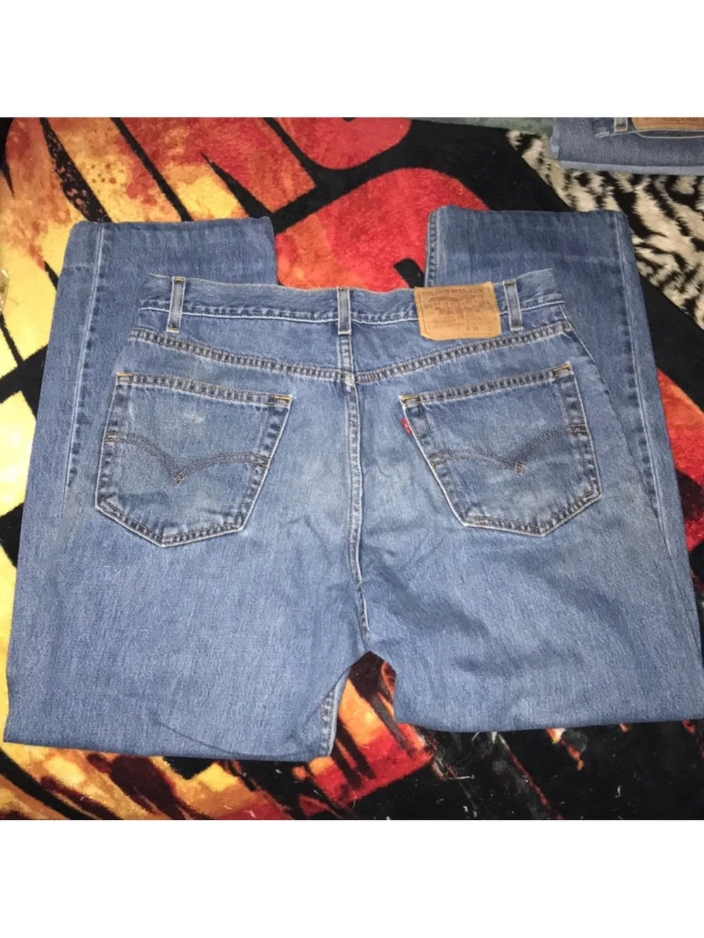 Levi's vintage regular Straight Leg Jeans - Blue W34 L32 altered L28
